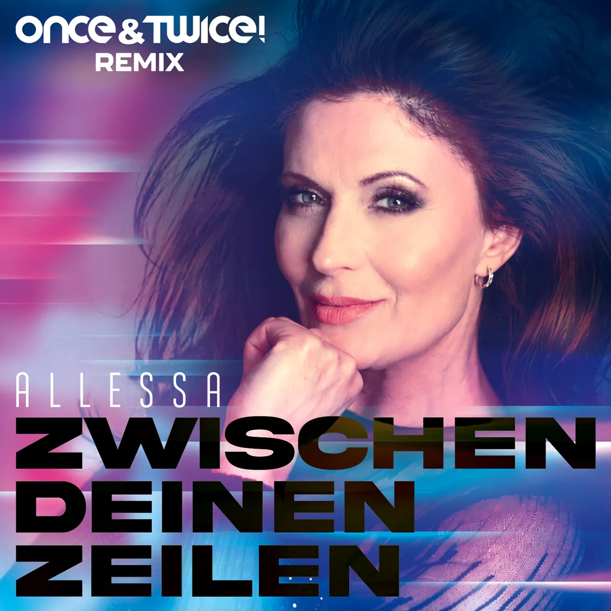 Cover zur Single "Zwischen deinen Zeilen (Once & Twice! Remix)" von Allessa | SCHLAGERTIMES